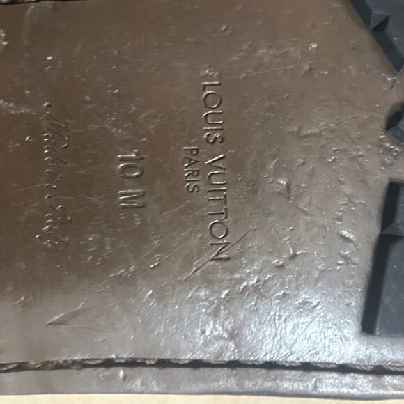 MENS BLUE LOUIS VUITTON LOAFERS SIZE 10 - Picture 4 of 4